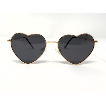 Ultra Music Festival Heart Sunglasses | Gold Black Red Blue Heart Novelty Sunglasses | Outdoor Bachelorette Bad Bunny TikTok Fans