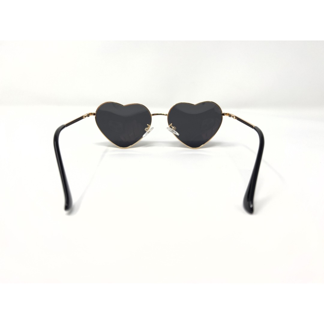 Ultra Music Festival Heart Sunglasses | Gold Black Red Blue Heart Novelty Sunglasses | Outdoor Bachelorette Bad Bunny TikTok Fans