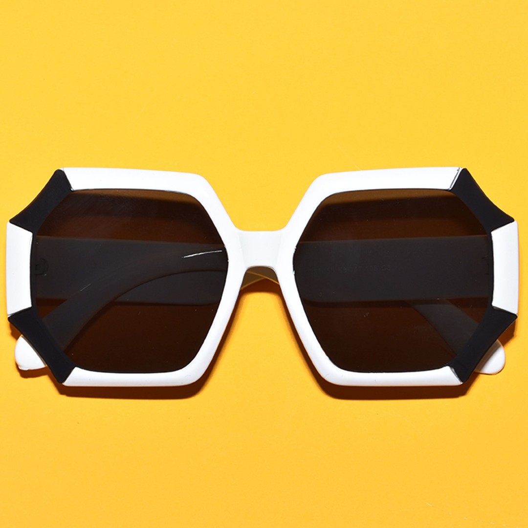 1970s Vintage Style Oversized Sharp Hexagon Oversized Sunglasses | Multiple Colors