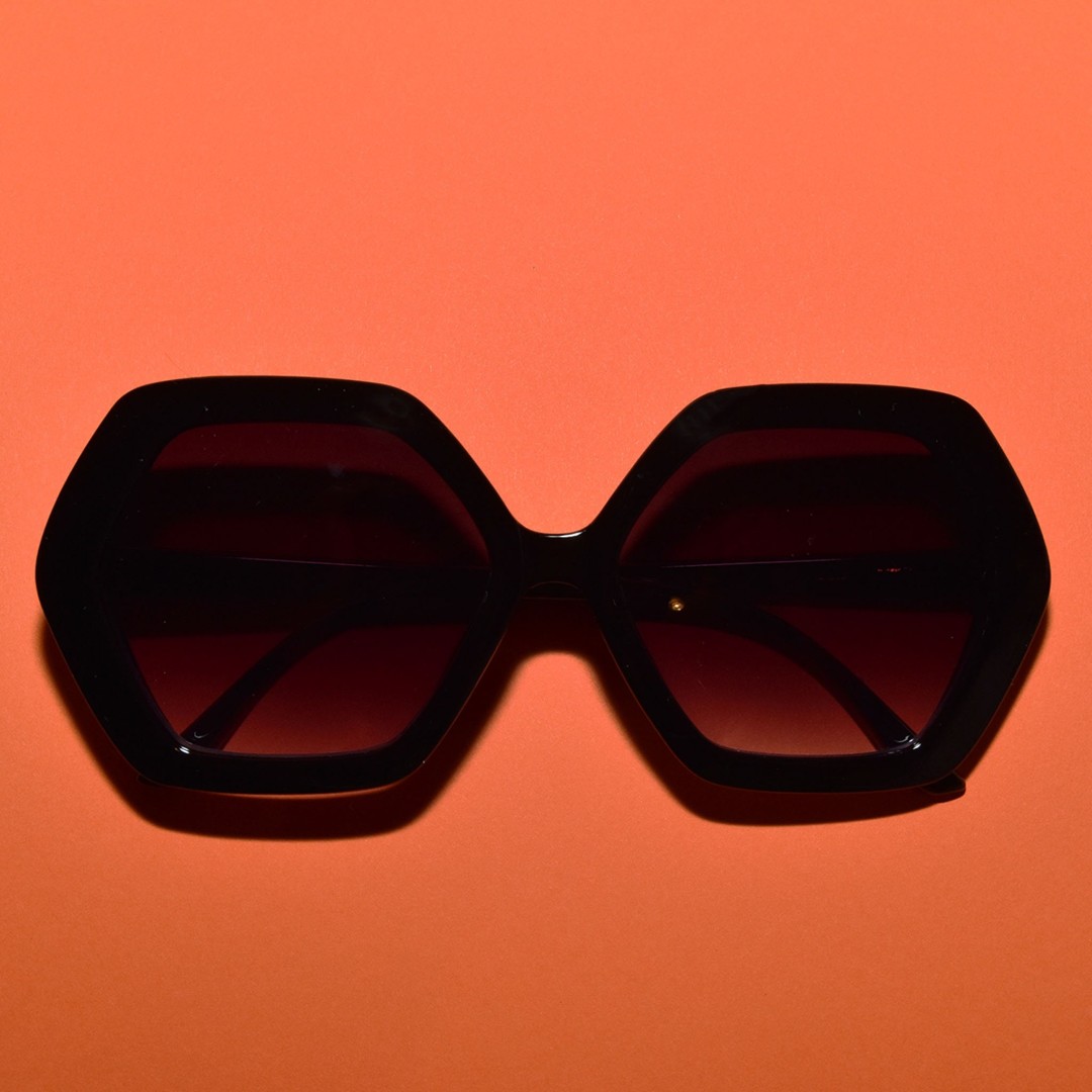 1970s Vintage Style LOLA Oversized Hexagon Sunglasses | Multiple Colors |