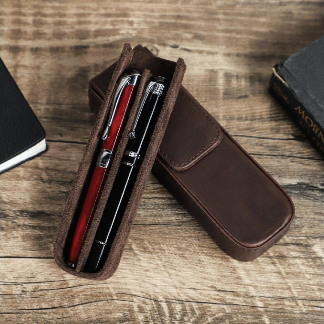 Personalized Fountain Pen Case,6 Slots Pen Holder, Travel Pen Case, Pen Display Box, Pen Storage Organizer, Handmade Gift