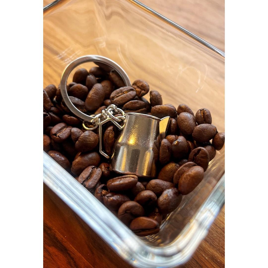 Coffee Lover Mini Series Collectibles Barista Love Mini Coffee Milk frother Jug Keychain Keyring Keycharm Key Chain , Australia Based Seller