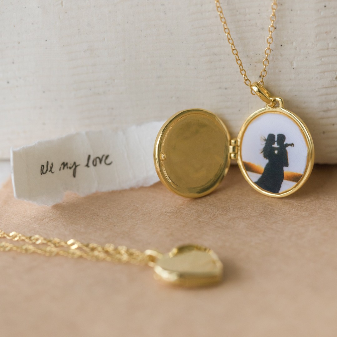 Locket Necklaces by CaitlynMinimalist • Gold Heart Locket, Pearl Lockets, Photo Necklaces • Gifts for Mom • Perfect Anniversary Gift for Her