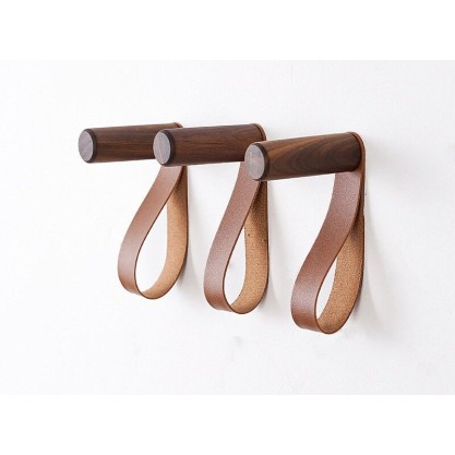 Retro Vintage Natural Eastern Black Walnut Wood Wooden Wall Hooks 3Pcs Set Gift Idea Home Decor Hanging Clothes Hat Bag Hanger, AU local