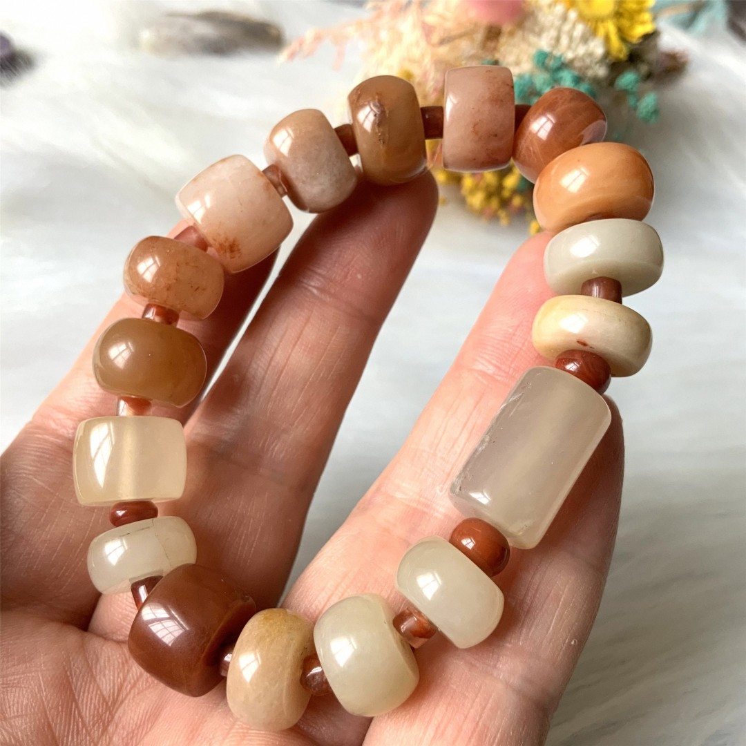 Agate Jade Bracelet，Natural  Quartz Crystal Bracelet , Jewelry Bracelet, Stone Beaded Jewelry, Beaded Bracelet, Gift for Him,Gift for mom