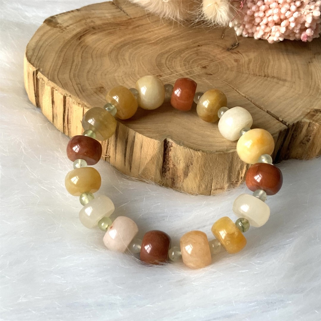 Agate Jade Bracelet，Natural  Quartz Crystal Bracelet , Jewelry Bracelet, Stone Beaded Jewelry, Beaded Bracelet, Gift for Him,Gift for mom