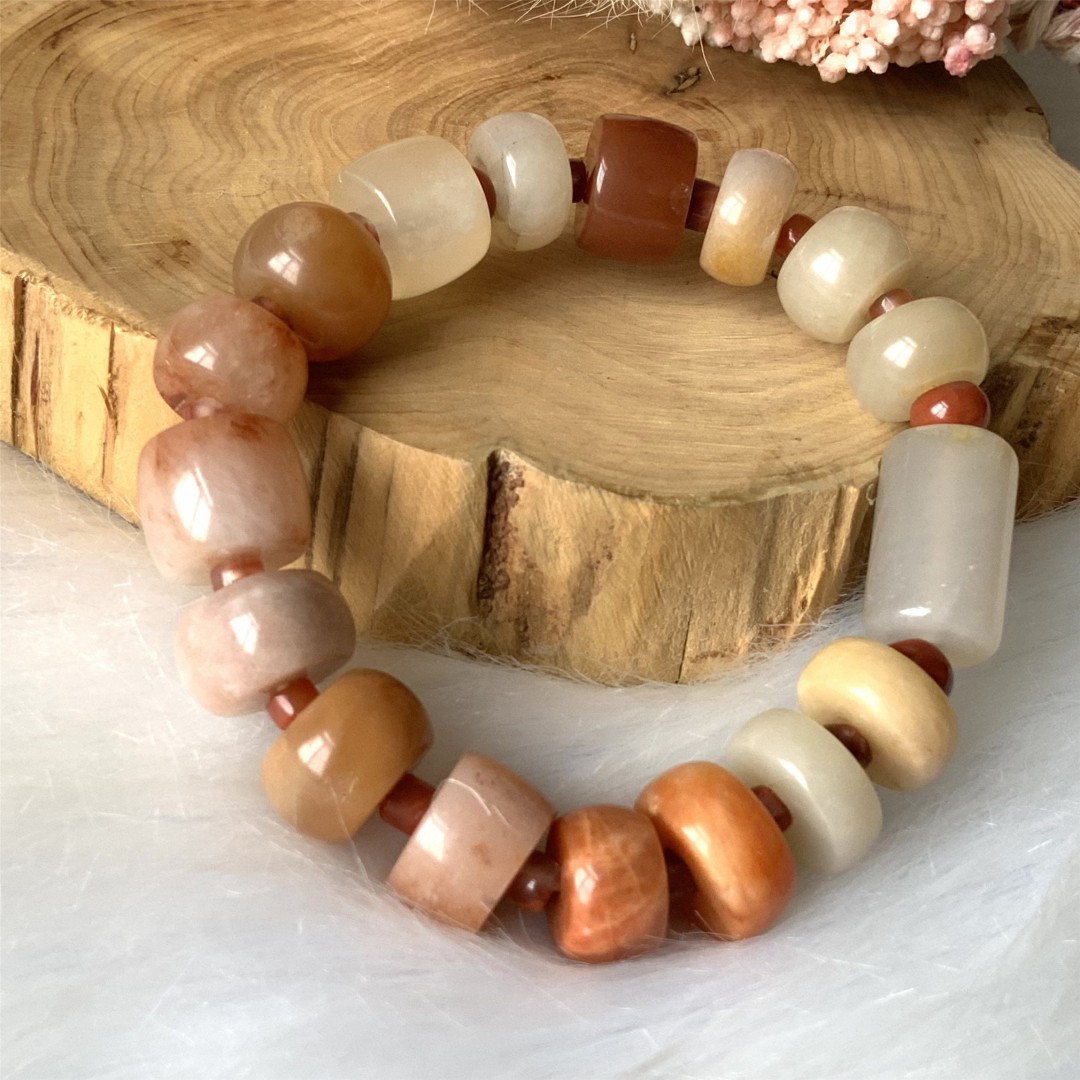 Agate Jade Bracelet，Natural  Quartz Crystal Bracelet , Jewelry Bracelet, Stone Beaded Jewelry, Beaded Bracelet, Gift for Him,Gift for mom