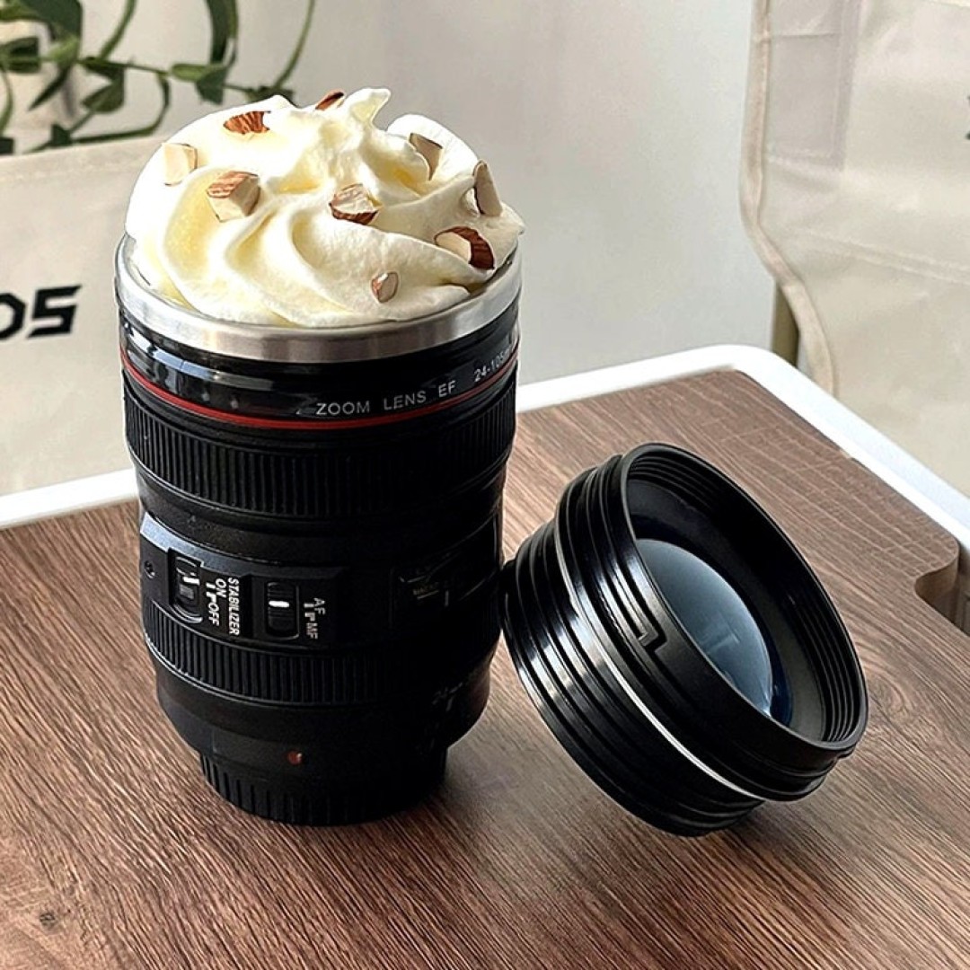 Father's Day Birthday Gift Creative Camera Shape Coffee Mug Cup Insulated Stainless Steel Thermal Drinkware Tumbler Cup Australia Seller