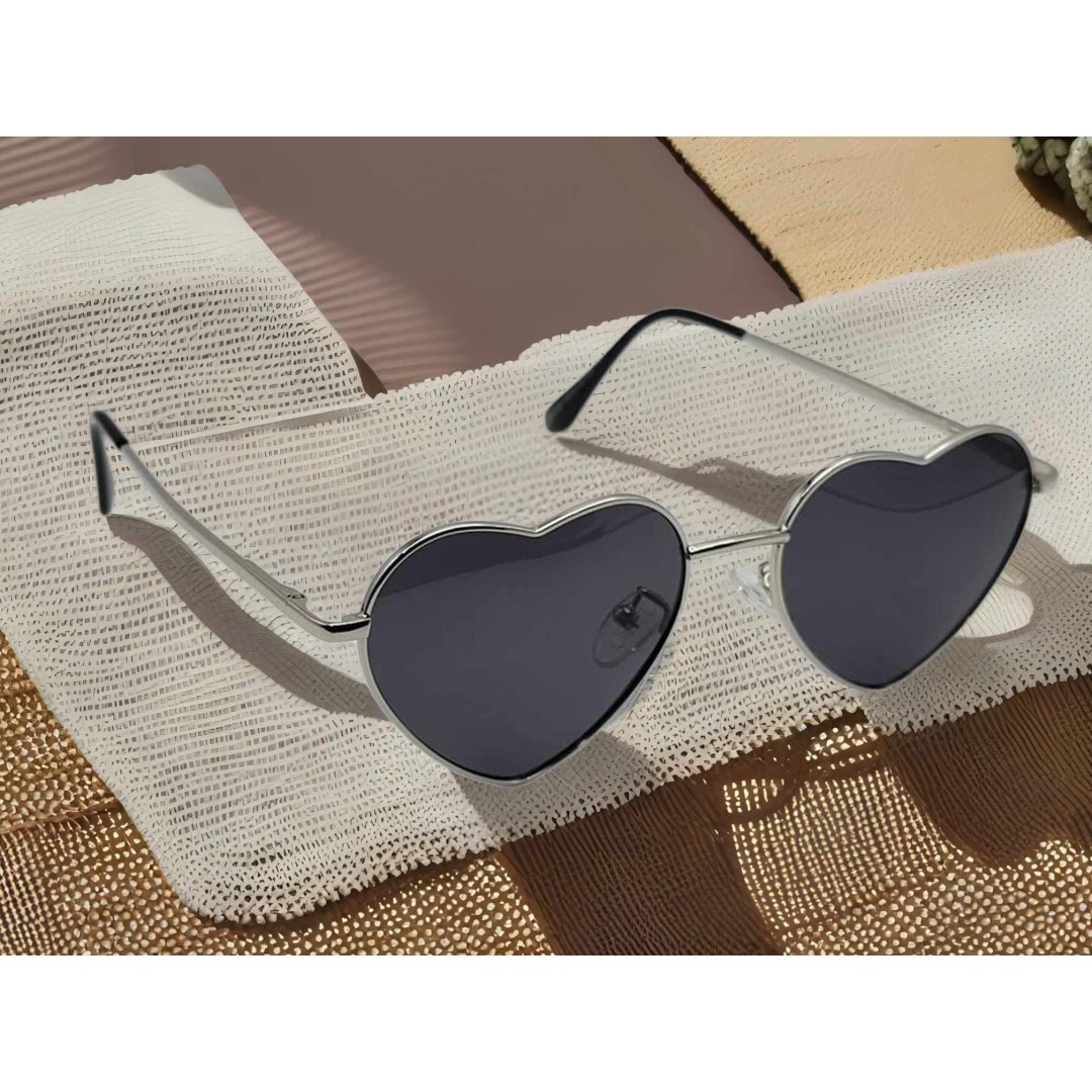 Heart Shape Heart Sunglasses Retro Vintage Boho Translucent Sun Glasses Shades, Heart Sunglasses, Red Sunglasses