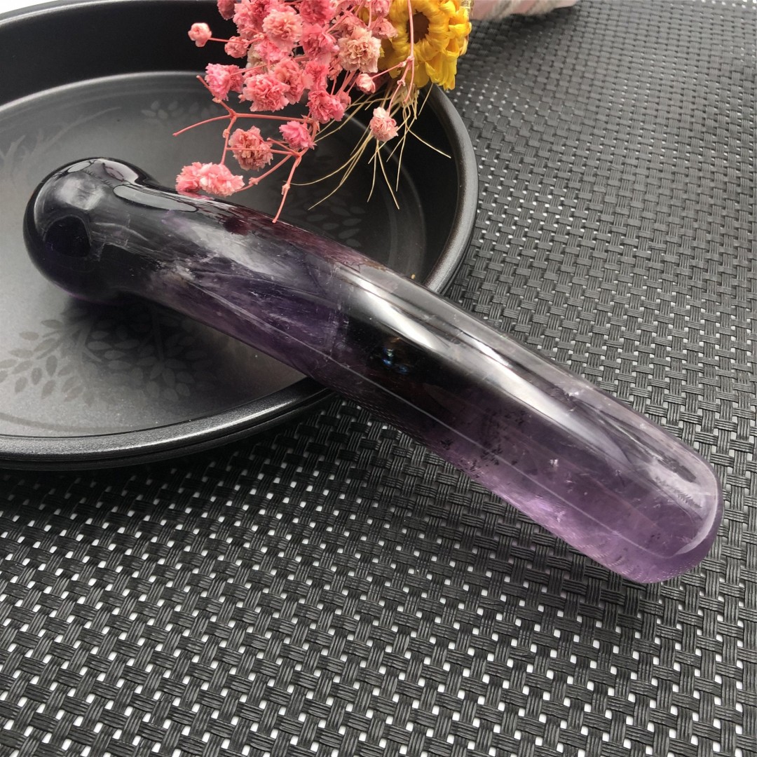 Natural Amethyst Massage Wand, Amethyst Wand, Face Massage, Crystal Wand,  Gemstone Massage, Massage Crystal, Massage Wand body