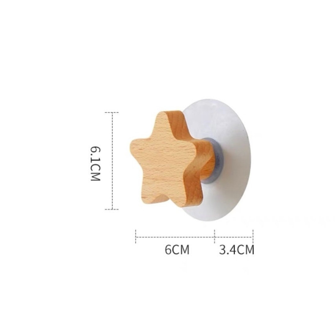 Nordic Style Natural Eastern Beech Wood Wooden Wall Hooks Pegs Hanger Holder Gift Idea Home Decor Hanging Clothes Hat Bag Hanger, AU local