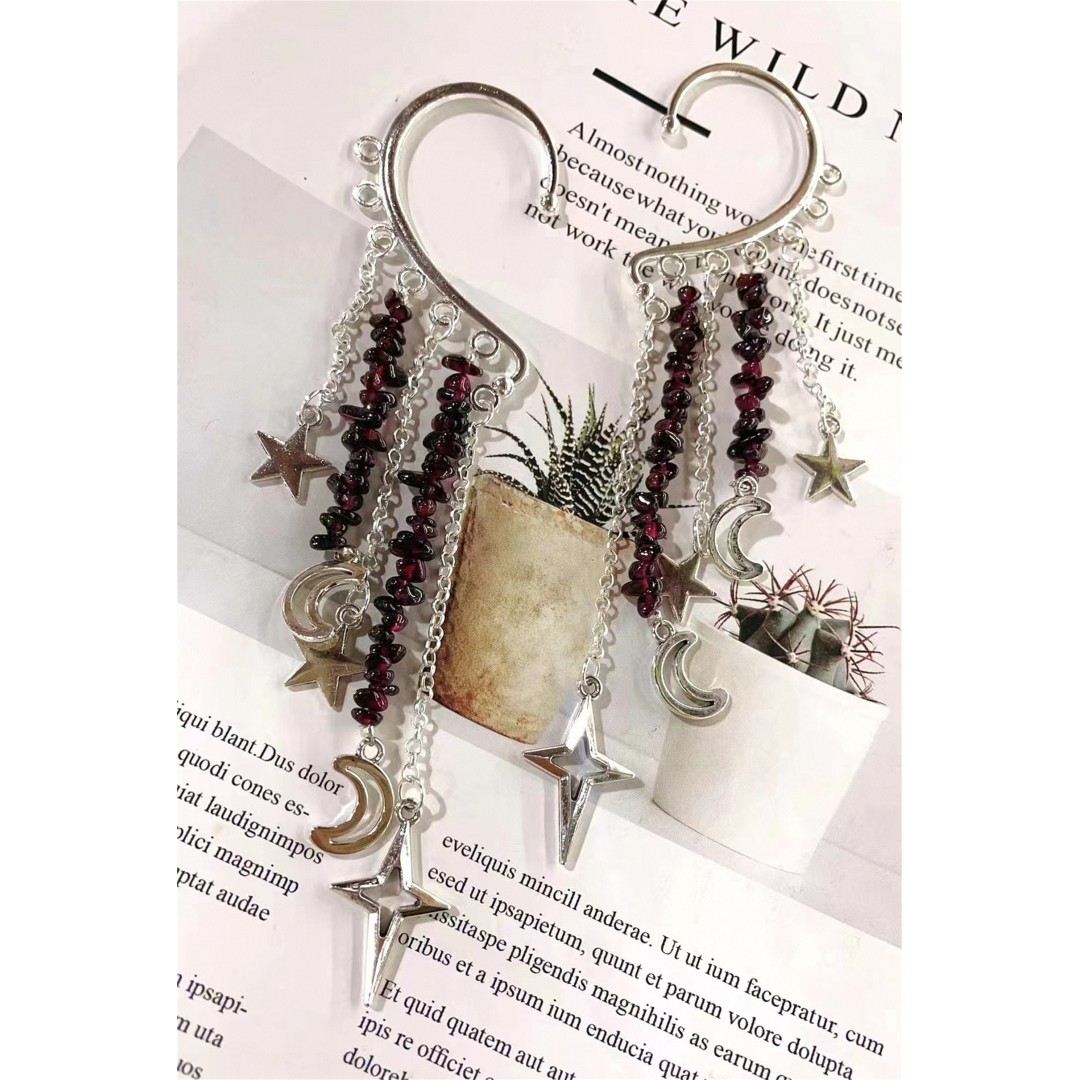 Natural Quartz Crystal Earrings Hooks Jewelry Chakra Balancing and Aligning Reiki Energy Unique Handmade Gifts Healing Jewelry Earring Wrap